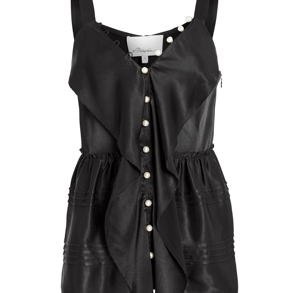 3.1 Phillip Lim Pearl Embellished Cami Silk new